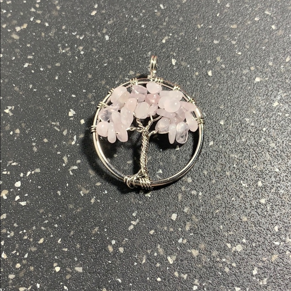 Natural Stone Tree of Life Charm